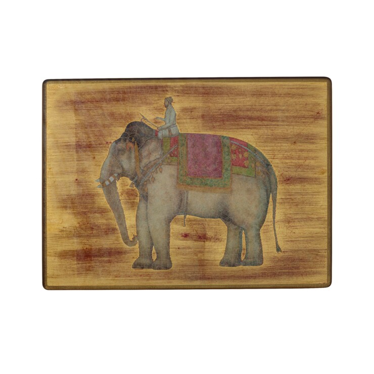 Small Tablemats, Indian Elephants on distressed gold leaf    £41