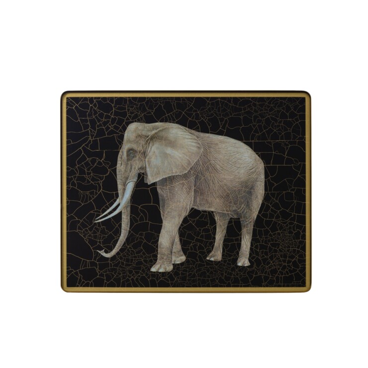 Small Tablemat, Elephant on black    £37
