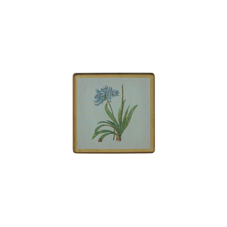 Square Coasters, Summer Flowers on Celedon    £23