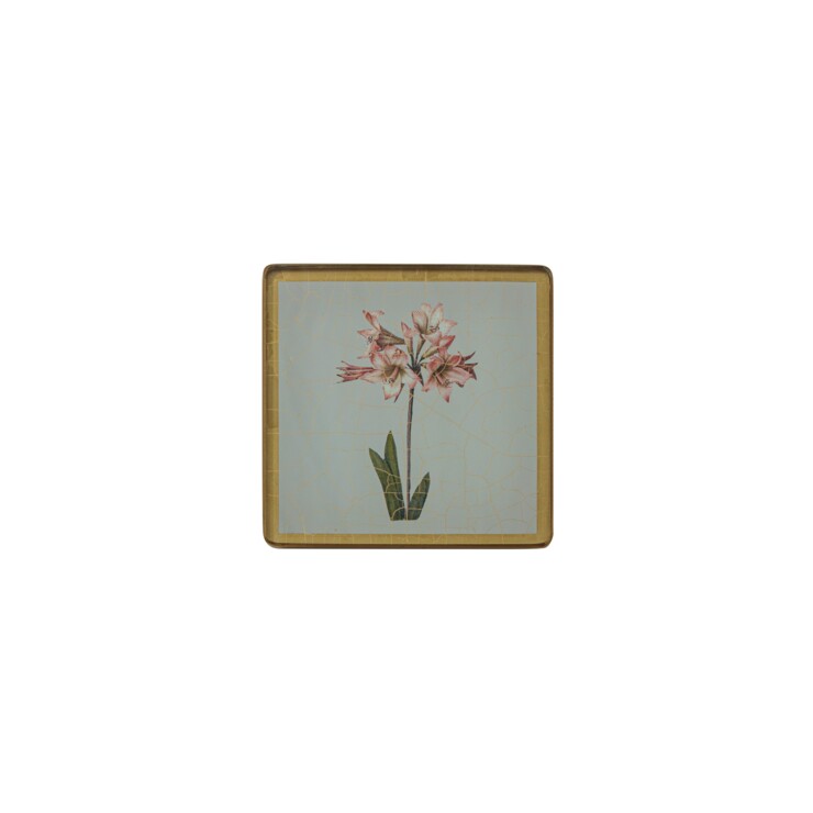 Square Coasters, Summer Flowers on Celedon    £23