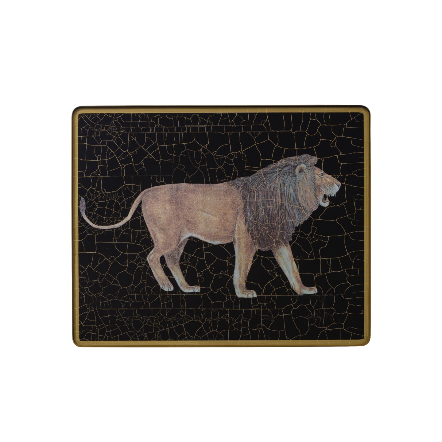Small Tablemat, Lion on black   £37