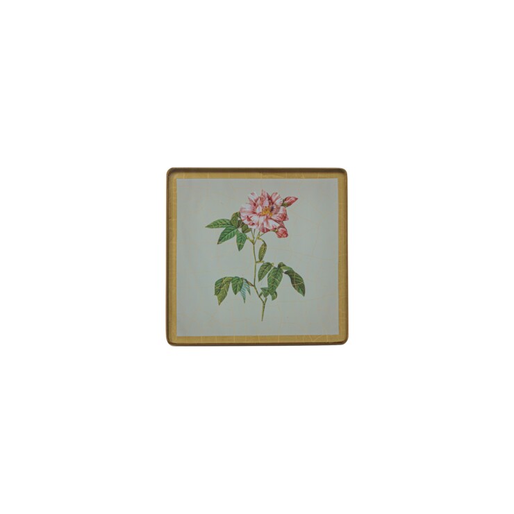 Square Coasters, Summer Flowers on Celedon    £23